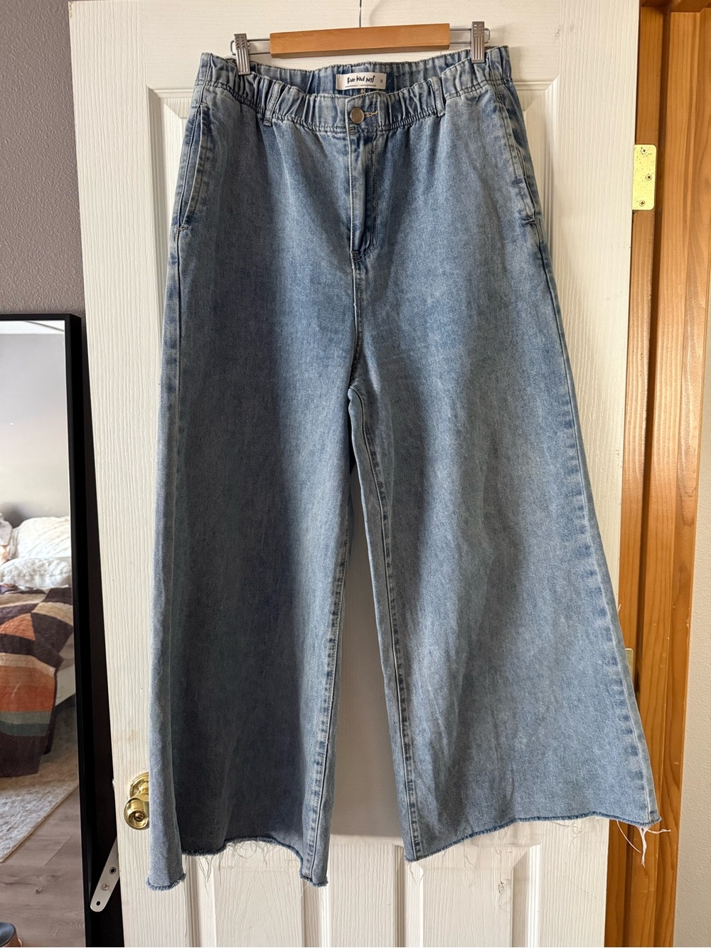 Three Bird Nest Light Blue Wide Leg Denim Jeans